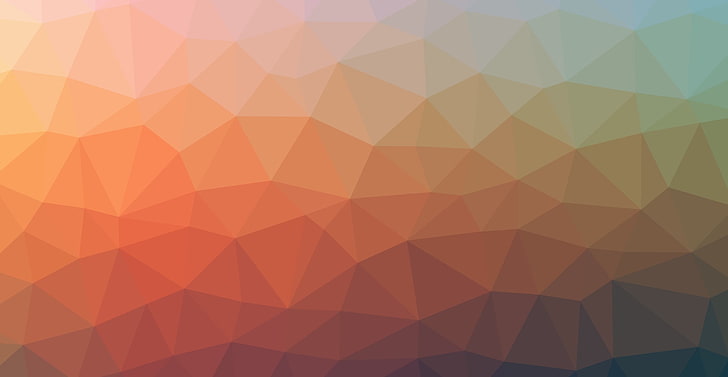 triangle, abstract, gradient, soft gradient , Linux, blue, violet, red, orange, HD wallpaper