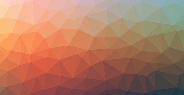 triángulo, resumen, degradado, degradado suave, Linux, azul, violeta, rojo, naranja, Fondo de pantalla HD HD wallpaper