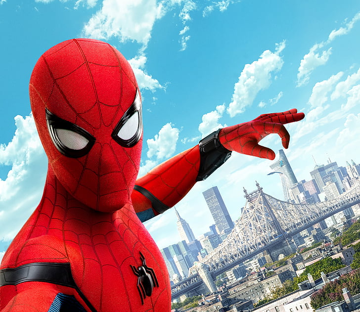 Spider-Man illustration, Spider-Man: Homecoming, 4K, 8K, HD tapet