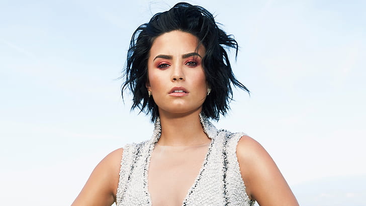 2016, Demo Lovato, Séance photo, Latina Magazine, Fond d'écran HD