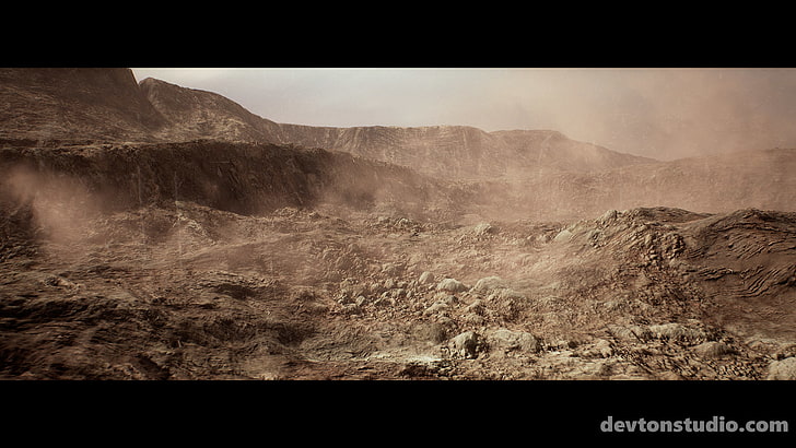 deserto, CGI, Sfondo HD