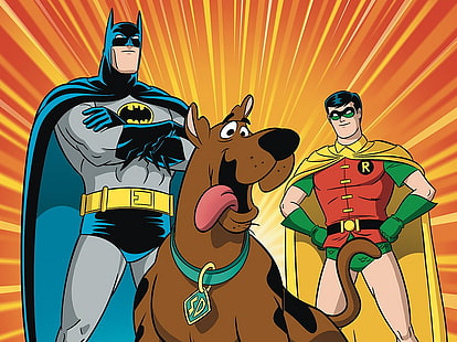 Batman, Scooby-Doo trifft Batman, Robin (DC Comics), Scooby-Doo (Zeichentrickfilm), HD-Hintergrundbild HD wallpaper