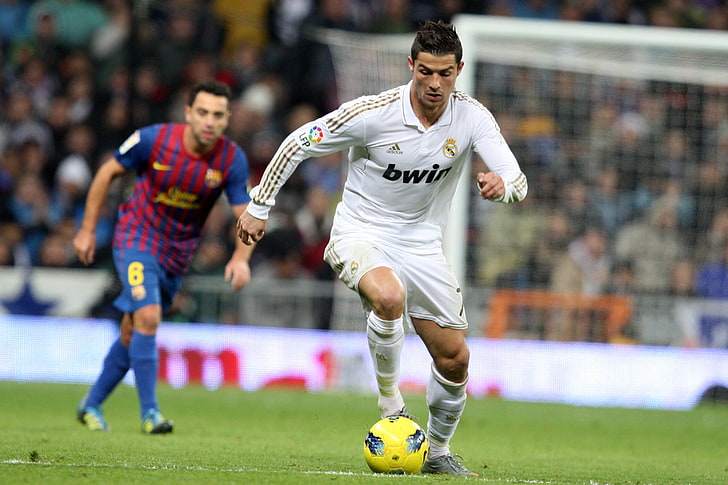 cartaz do jogador de futebol, real Madrid, Cristiano Ronaldo, HD papel de parede