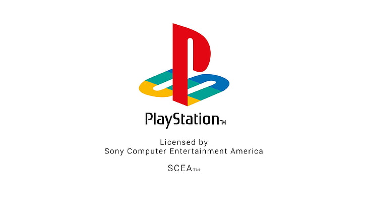 PlayStation, videogiochi, logo, Sony, bianco, Sfondo HD