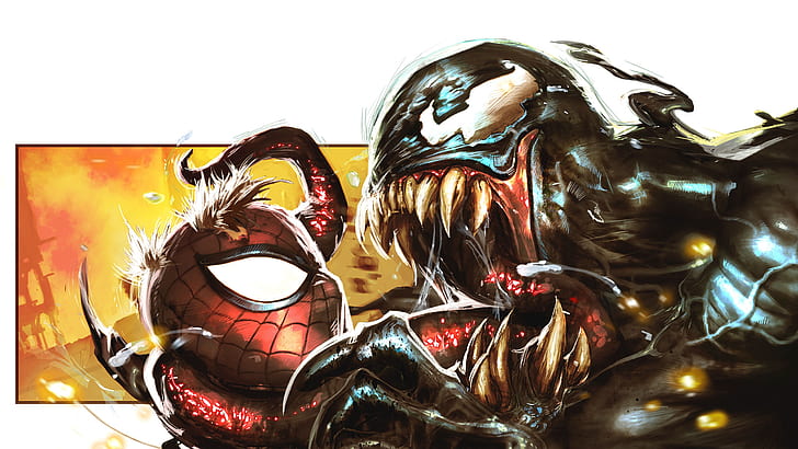 Spider-man Venom HD, dibujos animados / cómic, hombre, araña, veneno, Fondo  de pantalla HD | Wallpaperbetter