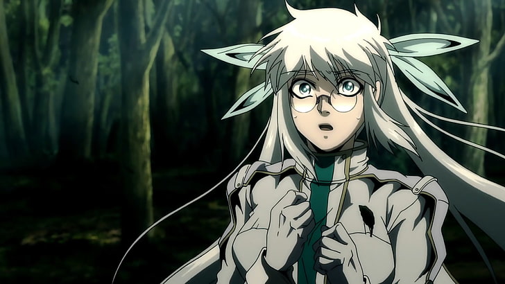 weiße behaarte weibliche Anime-Charakterillustration, Drifter, Anime, Olminu, HD-Hintergrundbild