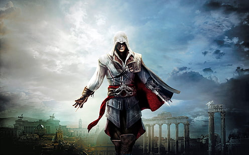 Ezio Assassins Creed Колекцията Ezio 4K, Assassins, Creed, Ezio, Колекция, The, HD тапет HD wallpaper
