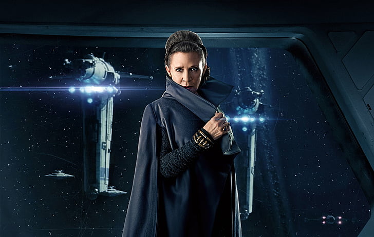 Guerra nas Estrelas, Guerra nas Estrelas: Os Últimos Jedi, Carrie Fisher, Leia Organa, HD papel de parede