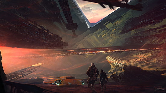 sfondo del gioco, Kuldar Leement, fantascienza, carro armato, Sfondo HD HD wallpaper