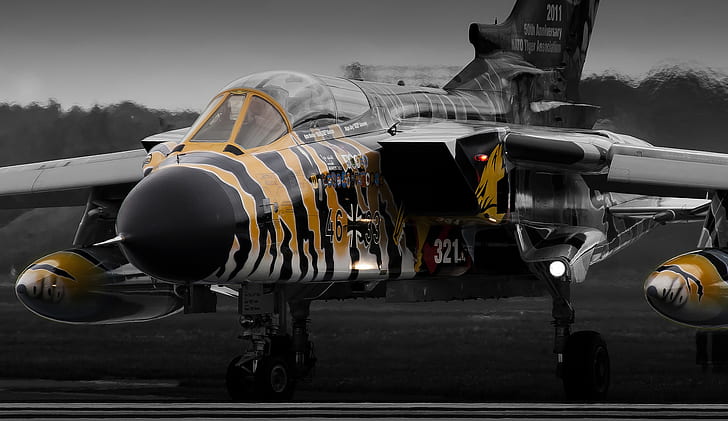 Kämpfer, Deutscher, Bomber, der Flugplatz, Panavia Tornado, HD-Hintergrundbild