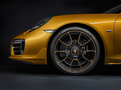 4K, seria Exclusive, felgi aluminiowe, Porsche 911 Turbo S, 2018, Tapety HD HD wallpaper