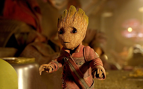 Baby Groot Guardians of the Galaxy Vol 2, Baby, Galaxy, Guardians, The, Vol, Groot, HD тапет HD wallpaper