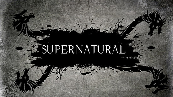 Supernatural poster, the inscription, dragons, Dragon, Supernatural, TV series, HD wallpaper HD wallpaper
