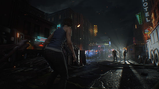 Resident Evil 3 Remake, Resident Evil, Videospiele, Videospielfiguren, Jill Valentine, Zombies, HD-Hintergrundbild HD wallpaper