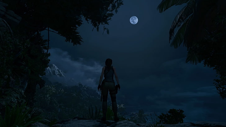 Shadow of the Tomb Raider, Lara Croft, PlayStation 4, video games, screen shot, HD wallpaper