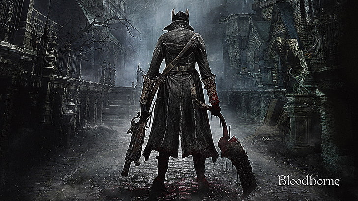 خلفية رقمية Bloodborne ، لقطة شاشة لألعاب فيديو Bloodhorn ، ألعاب فيديو ، PlayStation 4 ، Bloodborne، خلفية HD