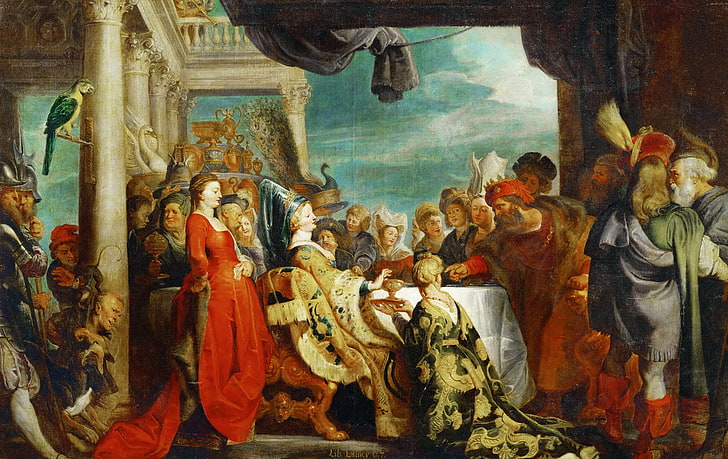 gambar, Peter Paul Rubens, mitologi, Pieter Paul Rubens, Raja Lombardia Alboin dan Rosamund, Wallpaper HD