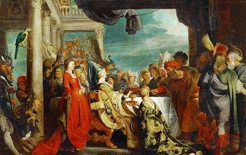 Bild, Peter Paul Rubens, Mythologie, Pieter Paul Rubens, König der Langobarden von Alboin und Rosamund, HD-Hintergrundbild HD wallpaper