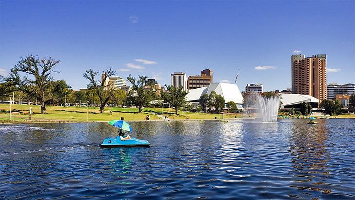 blaues Boot, Adelaide, Australien, Südaustralien, HD-Hintergrundbild