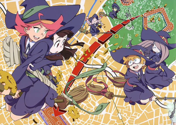 Little Witch Academia, anime, Wallpaper HD