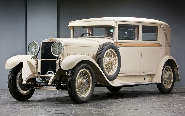 Hispano-Suiza H6 1922 года, белый классический автомобиль, автомобили, 1920x1200, hispano-suiza h6, hispano-suiza, HD обои