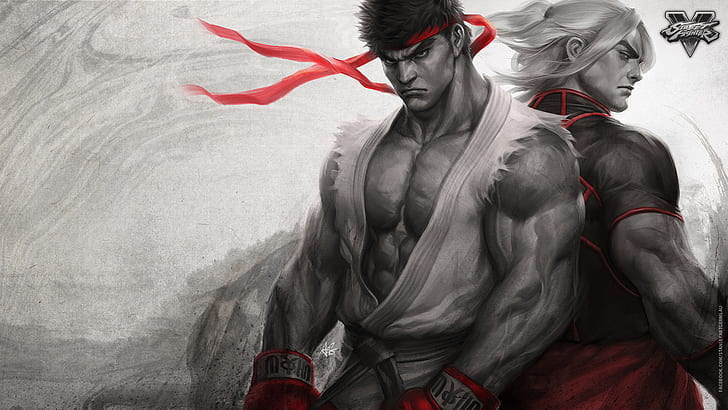 Ken, Ryu, Street Fighter V, HD wallpaper
