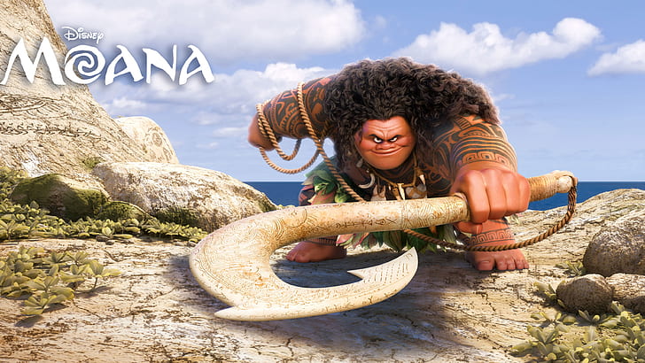 Movie, Moana, Maui (Moana), Moana (Movie), HD wallpaper