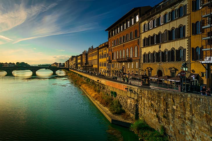 city, cityscape, Florence, Italy, arno (river), HD wallpaper