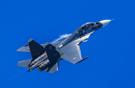 Düsenjäger, Sukhoi Su-30, Flugzeuge, Düsenjäger, Kampfflugzeug, HD-Hintergrundbild HD wallpaper