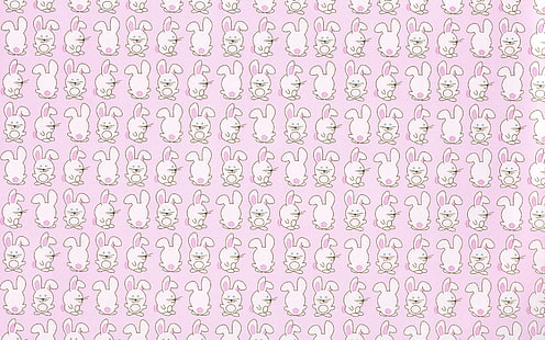 kanin, barn, söt, mönster, kanin, HD tapet HD wallpaper