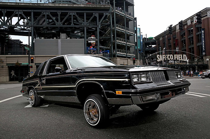 1984, auto, automobile, car, custom, cutlass, lowrider, oldsmobile, supreme, vehicle, HD wallpaper