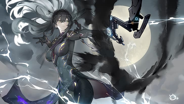 Menghukum: Grey Raven, gadis anime, Wallpaper HD