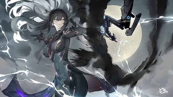 Menghukum: Grey Raven, gadis anime, Wallpaper HD HD wallpaper