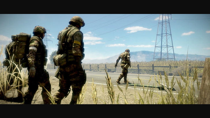 jas tempur hijau pria, Battlefield Bad Company 2, tentara, perang, video game, Wallpaper HD