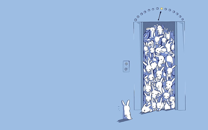 tavşanlar minimalist asansörler minimalizm 1920x1200 Sanat Minimalist HD Sanat, minimalist, tavşanlar, HD masaüstü duvar kağıdı