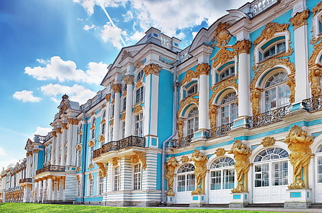 Saint Petersburg, Russia, Catherine Palace, HD wallpaper HD wallpaper