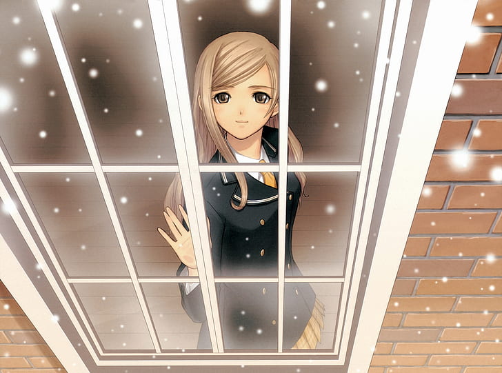 tony taka училищни униформи стъкла на прозореца блестящ вятър touka kureha аниме момичета блестящи серии 2006x Anime Hot Anime HD Art, Tony Taka, училищни униформи, HD тапет