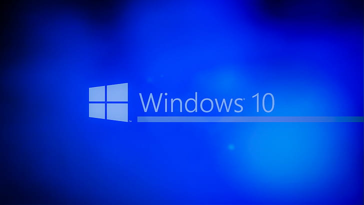 Синя Windows 10 HD, windows, 10, лого, Старт, HD тапет