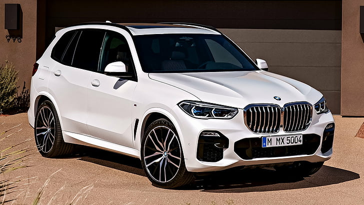 BMW, BMW X5, BMW X5 M Sport, Car, Crossover Car, Luxury Car, Mid-Size Car, SUV, White Car, HD wallpaper
