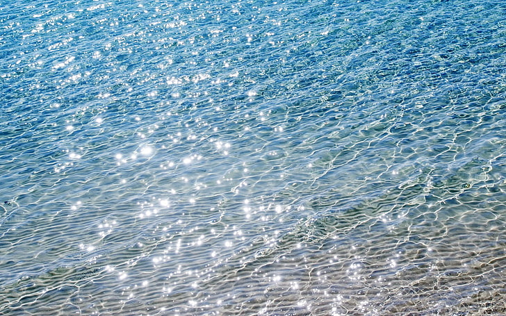 blue and grey sea water, BACKGROUND, WATER, RUFFLE, GLOW, HD wallpaper