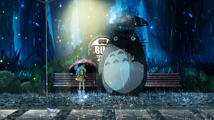 Film, Mon voisin Totoro, Mei Kusakabe, Totoro (Mon voisin Totoro), Fond d'écran HD