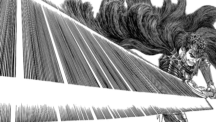Berserk Guts illustration, Guts, Berserk, Kentaro Miura, HD wallpaper