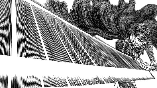 Berserk Guts илюстрация, Guts, Berserk, Kentaro Miura, HD тапет HD wallpaper