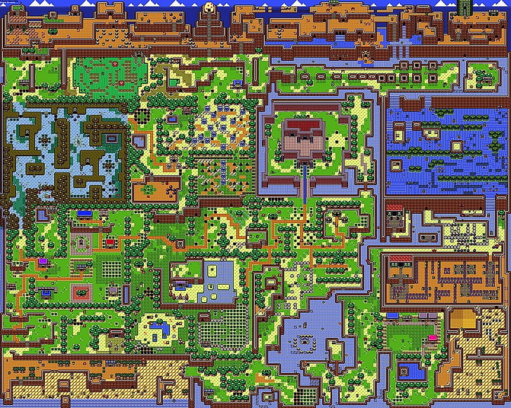 Zelda, The Legend of Zelda: Link's Awakening, mapa, Tapety HD