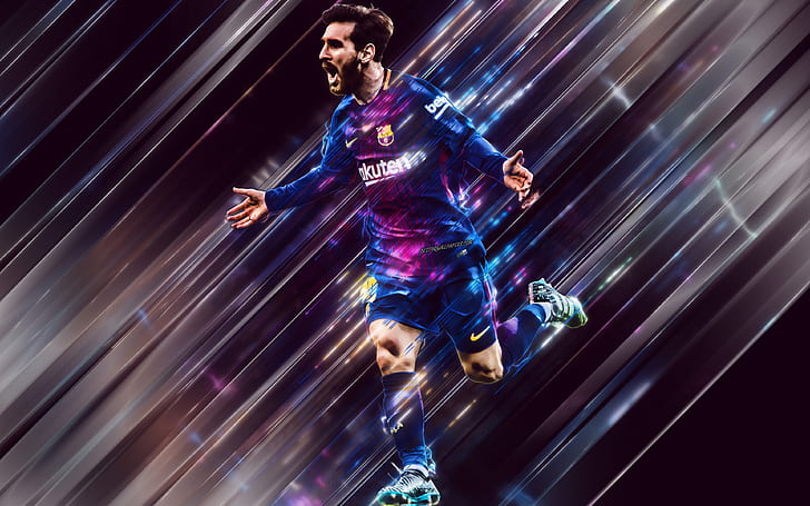 Football, Lionel Messi, argentin, FC Barcelone, Fond d'écran HD