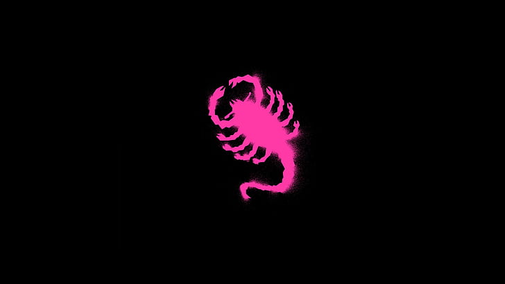 Drive Black Pink Scorpion HD, black, movies, pink, drive, scorpion, HD wallpaper