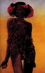 Здзислав Бексиньский, произведение искусства, HD обои HD wallpaper