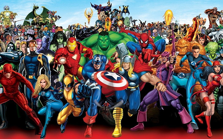 マーベルアベンジャーズデジタル壁紙、コミック、マーベルコミック、バンシー（マーベルコミック）、ブルズアイ（マーベルコミック）、キャプテンアメリカ、サイクロプス（マーベルコミック）、デアデビル、ドクタードゥーム、ドーップ（マーベルコミック）、エゴ（マーベルコミック）、エレクトロ（Marvel Comics）、Elektra（Marvel Comics）、Fantastic Four、Hawkeye、Hulk、Human Torch（Marvel Comics）、Invisible Woman、Iron Man、Living Tribunal、Magneto（Marvel Comics）、Mister Fantastic、Phoenix（Marvel Comics）、Rhino（マーベルコミック）、セントリー（マーベルコミック）、シーハルク、スパイダーマン、スティルトマン（マーベルコミック）、ストーム（マーベルコミック）、サンファイア（マーベルコミック）、T 'チャラ、シング（マーベルコミック）、トール、ビジョン（マーベルコミック）、ウォッチャー（マーベルコミック）、ウルヴァリン、Xメン、 HDデスクトップの壁紙