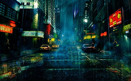 New York Timesquare, ciudad, Watchmen (película), Fondo de pantalla HD HD wallpaper