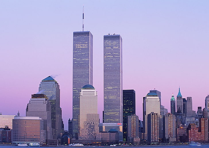 New York City, skyskrapor, New York, WTC, World Trade Center, HD tapet